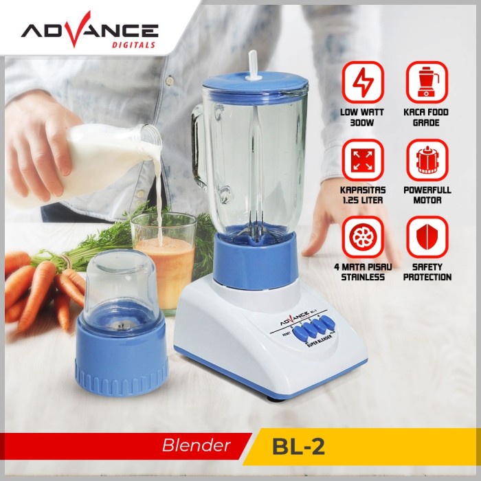 Jual Advance BL2 Blender 1.2 Liter 2in1 Multifungsi / Blender Advance