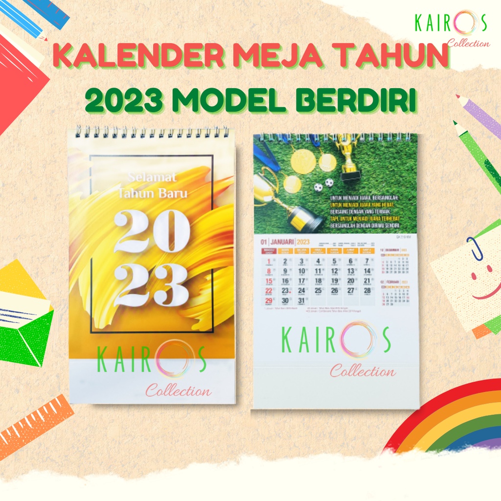 Jual Kalender Meja Tahun 2023 Model Berdiri Shopee Indonesia 5719