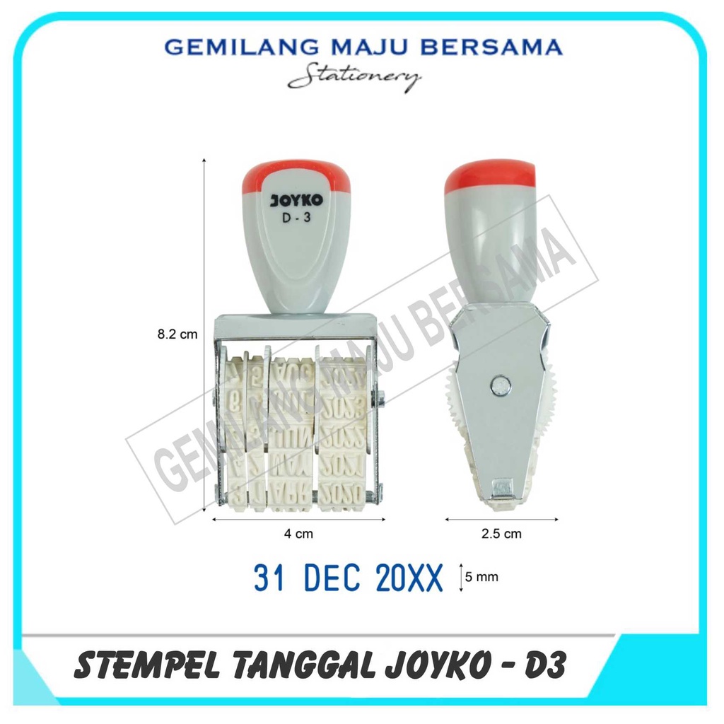 Jual Stempel Tanggal Date Stamp Joyko D 3 Shopee Indonesia