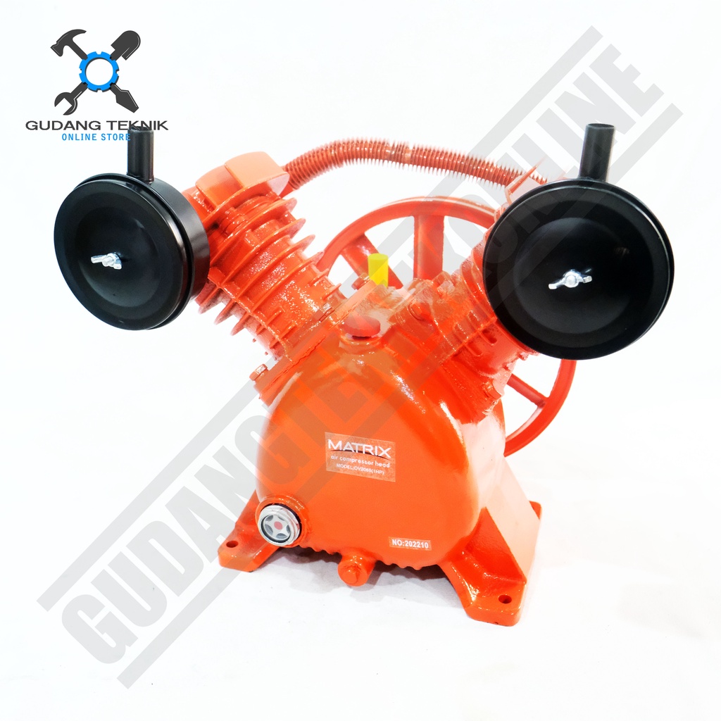 Jual Kepala Kompresor 3HP DV2090 MATRIX / Bare Air Head Compressor 3 HP ...