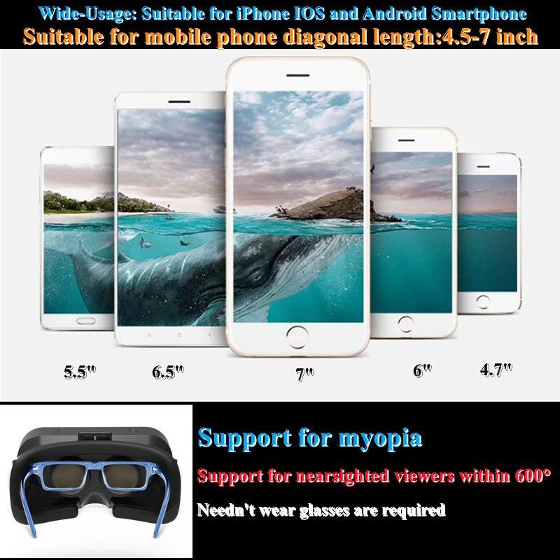 Jual Kacamata Card Board 3D VR Box IMAX Giant Screen Virtual Reality ...