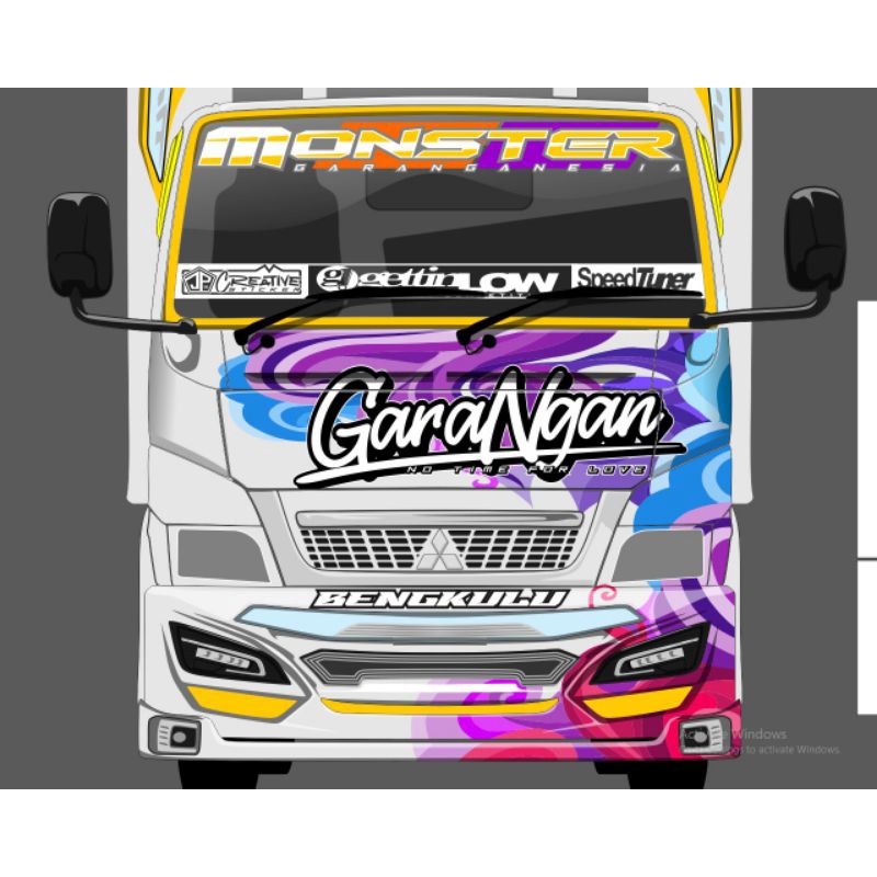 Jual sticker decal truck bagian depan bebas custom | Shopee Indonesia