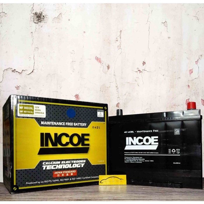 Jual AKI INCOE MF 80D26L NX110-5L KERING ACCU MOBIL INNOVA FORTUNER