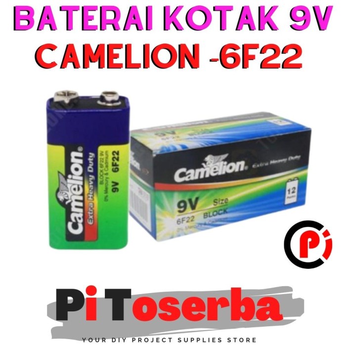 Jual Camelion Baterai Kotak Petak 9v Extra Heavy Duty 9 Volt 6f22