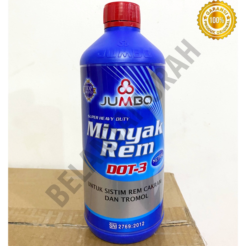 Jual Minyak Rem / Minyak Kopling DOT-3 Jumbo Brake Fluid 1L Asli 100% ...