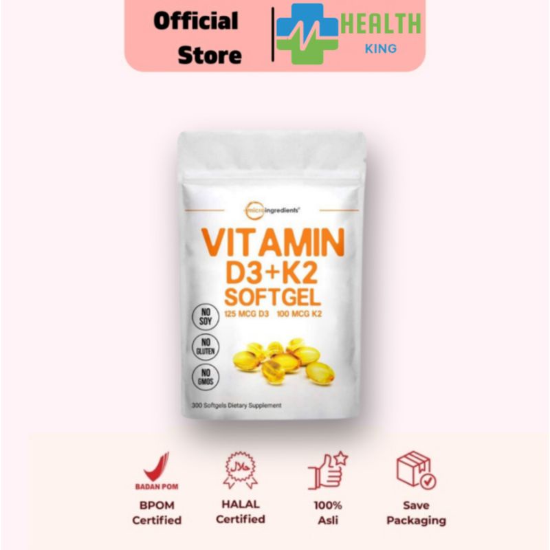 Jual Terbaik Microingredients Vitamin D3 K2 5000Iu Isi 300Softgel Micro