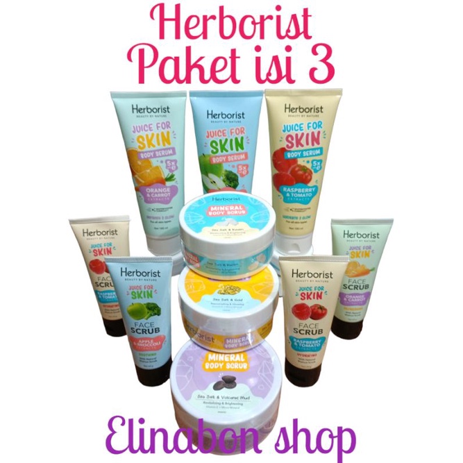 Jual Herborist Paket Isi 3 Body Serum Body Scrub Face Scrub Shopee