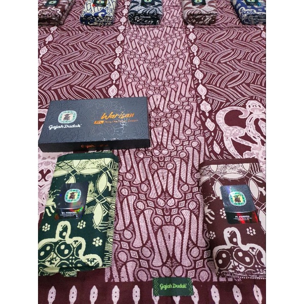 Jual SARUNG GAJAH DUDUK BATIK WARISAN PURE PREMIUM COTTON (PPC ...