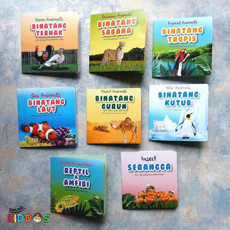 Jual Minibook Seri Binatang Smiling Kiddos - Buku Pengenalan Binatang ...