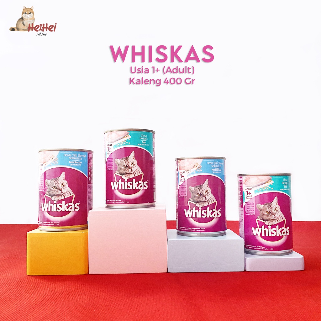 Jual Whiskas Adult Kaleng 400 gr Makanan Kucing Basah Kaleng Adult