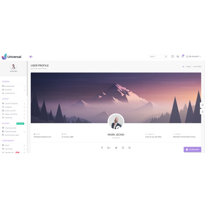 Jual Bootstrap 5 - Universal v1.4 | Premium Admin Dashboard HTML Web ...