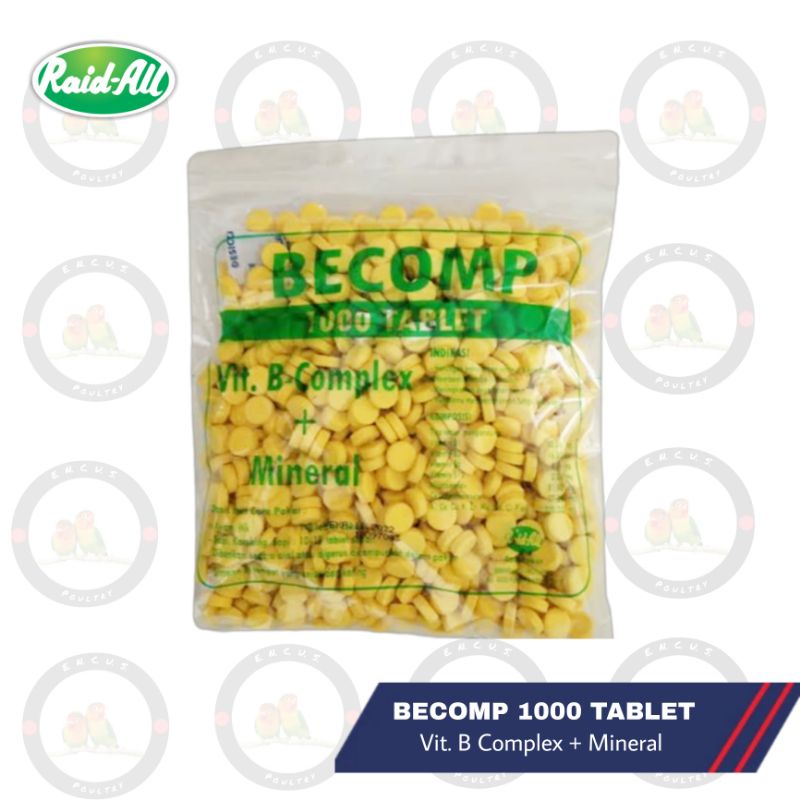 Jual TERMURAH!!! BECOMP 1000 TABLET - Vitamin B Complex Dan Mineral ...