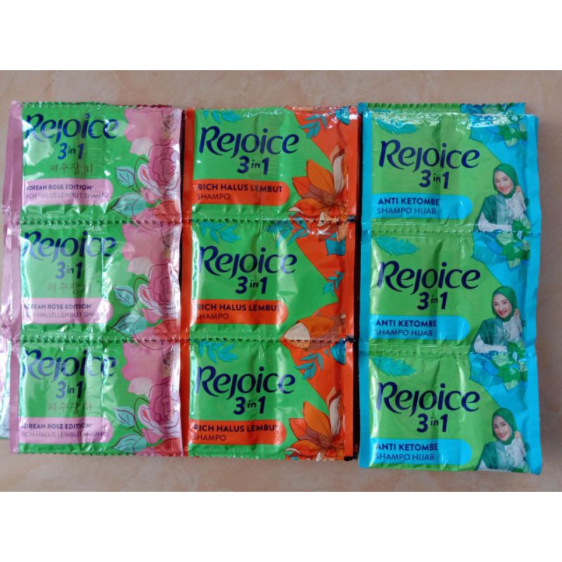 Jual Shampoo Rejoice Sachet 12x10ml/ shampo renteng/ sampo rentengan ...