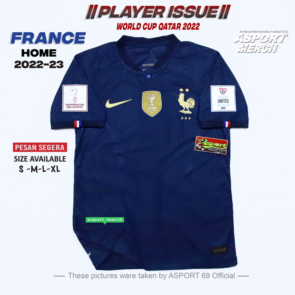 Jual PERANCIS HOME PLAYER ISSUE JERSEY BOLA PRANCIS HOME WORLDCUP 2022 2023 JERSEY FRANCE