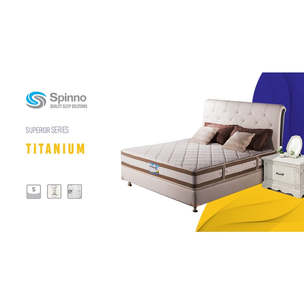 Jual Spinno Springbed Matras Titanium Garansi Pir 10 Tahun Spring Bed ...