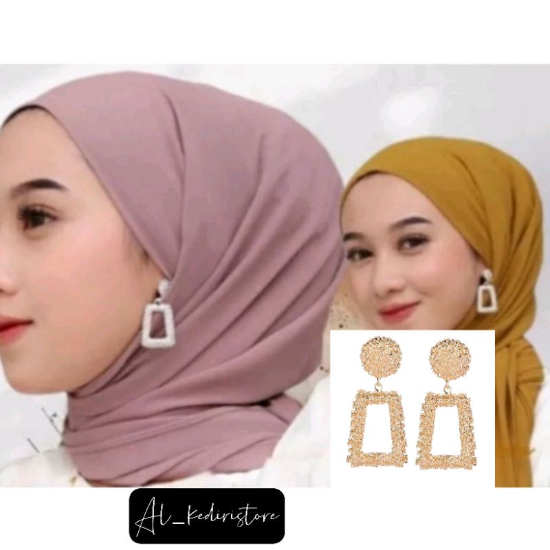 Jual Anting Hijab non Hijab Selebgram Kekinian/Anting Murah | Shopee