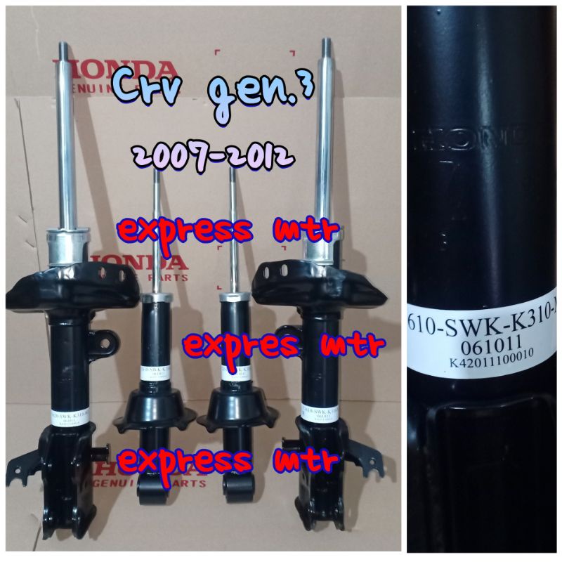 Jual shockbreaker shock breaker absorber honda crv gen 3 depan belakang