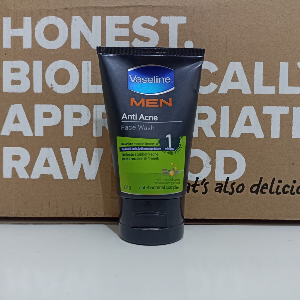 Jual Vaseline Men Anti Acne Face Wash 100gr (Expired Jan 2024) | Shopee ...