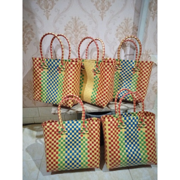 Jual tas hajatan size S / Hampers imut/ Hampers lucu/ tas anyaman