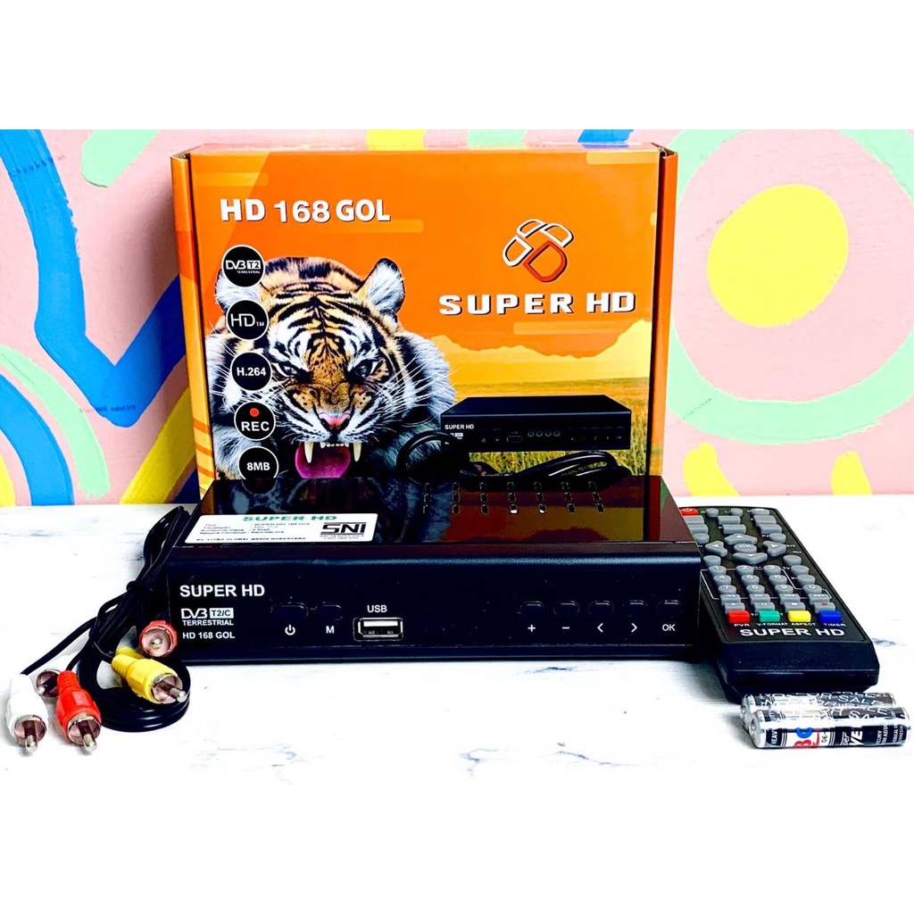 Jual STB DVBT2 SET TOP BOX TV DIGITAL SUPER HD HARIMAU RAM 8MB NEW 2022