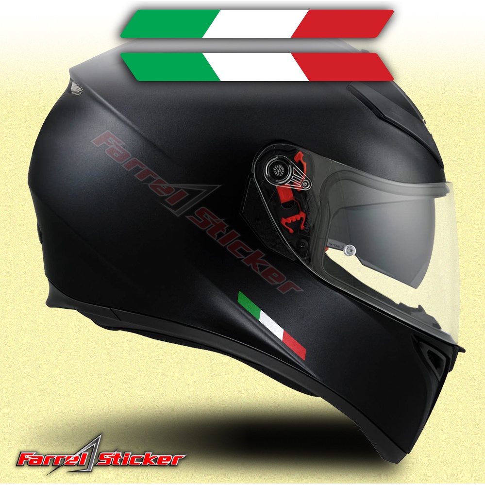 Jual Stiker Bendera Itali sticker Italy Helm kanan kiri Shopee