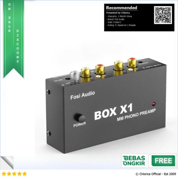 Jual Dijual Fosi Audio Preamplifier HiFi Phono Turntable Preamp BOX