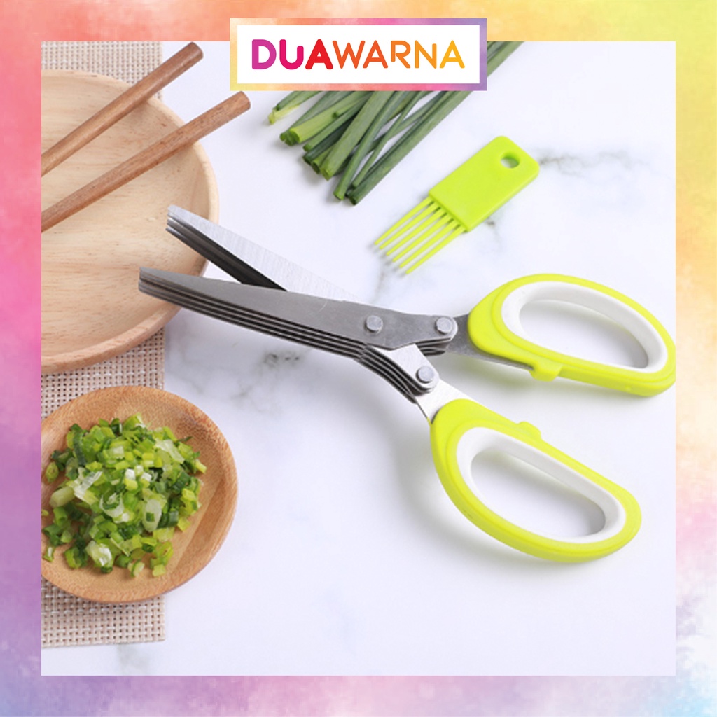 Jual Duawarna Gunting Sayur 5 Lapis Gunting Dapur 3 Lapis Daun Kitchen