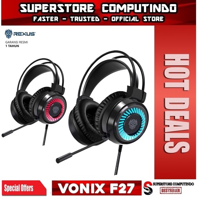 Jual Rexus F27 | F-27 Vonix Wired Gaming Headset | Shopee Indonesia