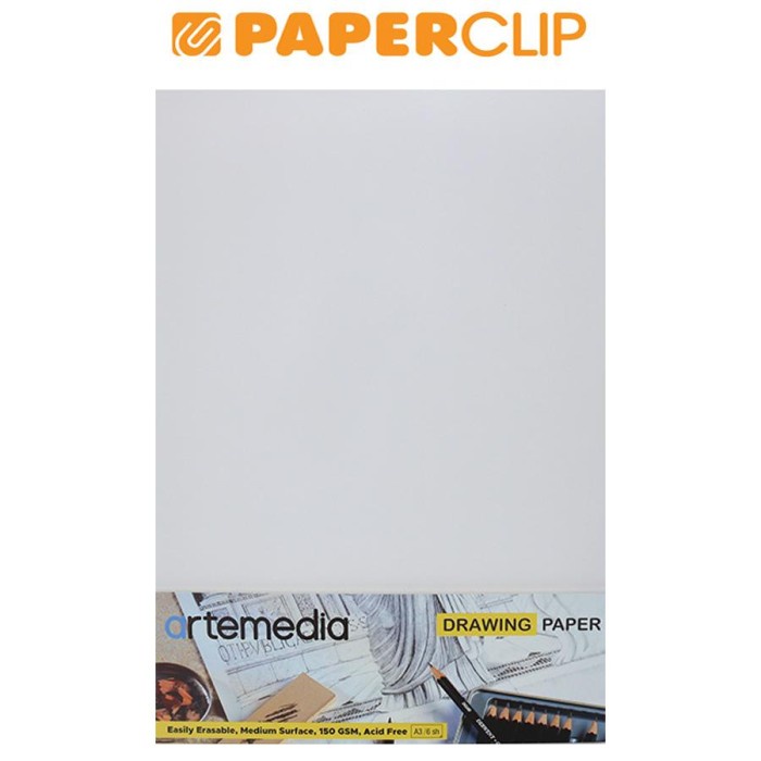 Jual Buku Gambar Drawing Paper Kertas Gambar Artemedia A3 150gsm 203201 Shopee Indonesia 8638