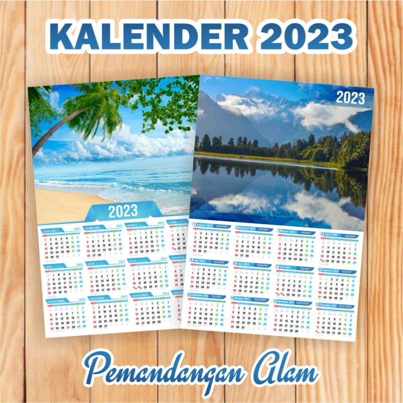 Jual Kalender 2023 Edisi Pemandangan Alam Kalender 2023 Keren | Shopee ...