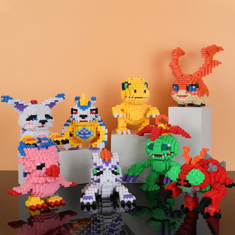 Jual Mainan Balok Digimon Adventure 3D Puzzle Building Bricks Mainan ...