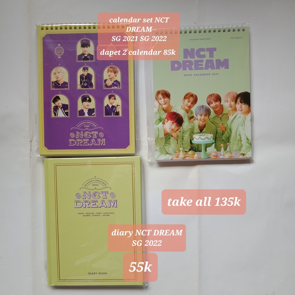 Jual (READY) SG 2021 2022 NCT Dream calendar set & diary Shopee Indonesia