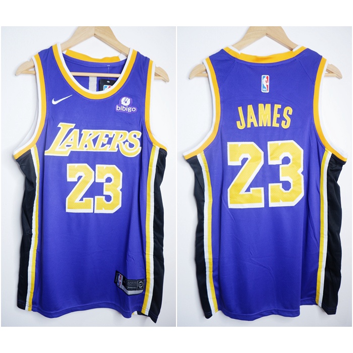 Jual JERSEY BASKET NBA LAKERS 23 LEBRON JAMES UNGU 20/21 Shopee