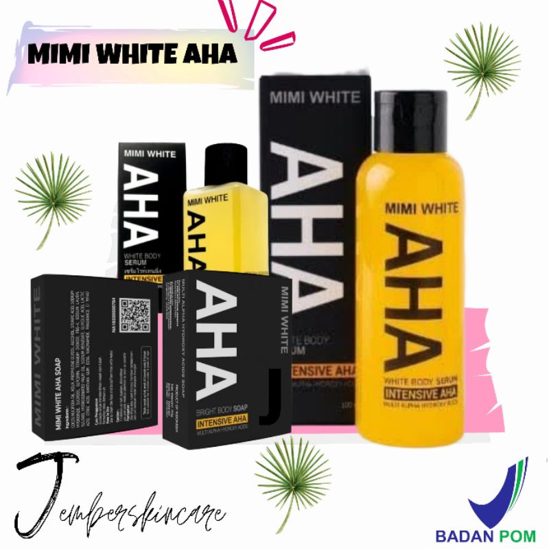Jual MIMI WHITE AHA BPOM MIMI AHA BODY LOTION MIMI AHA BODY SERUM MIMI AHA BODY SOAP