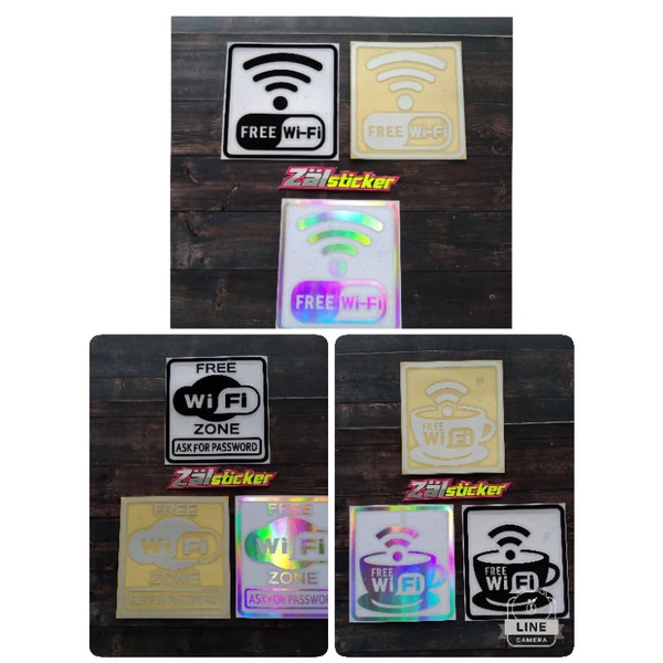 Jual STICKER WIFI UKURAN 10 CM STICKER CUTTING | Shopee Indonesia