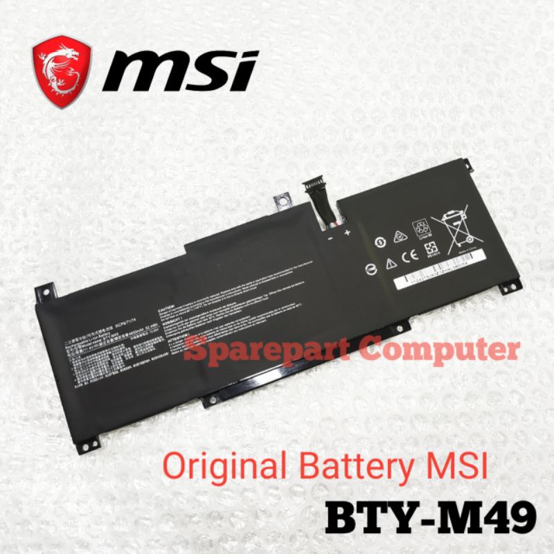 Jual New Genuine BTY-M49 Battery for MSI Modern 14 B11SB B5M B10MW ...
