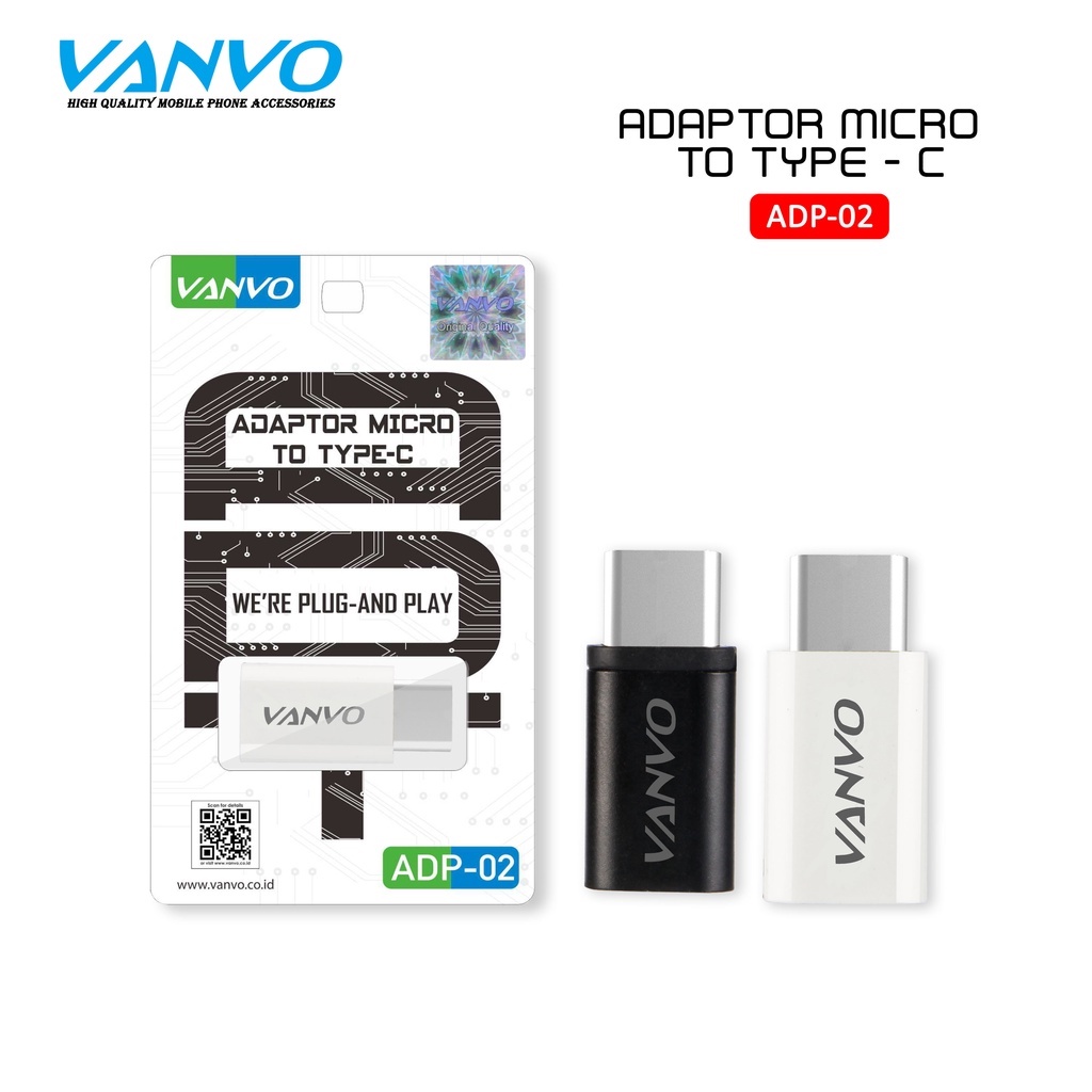 Jual Vanvo Adaptor ADP-02 (Micro to Type-C) | Shopee Indonesia
