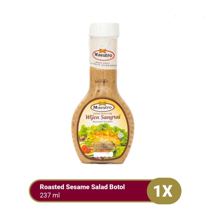 Jual Saus Wijen Sangrai Maestro Roasted Sesame Salad Dressing Botol