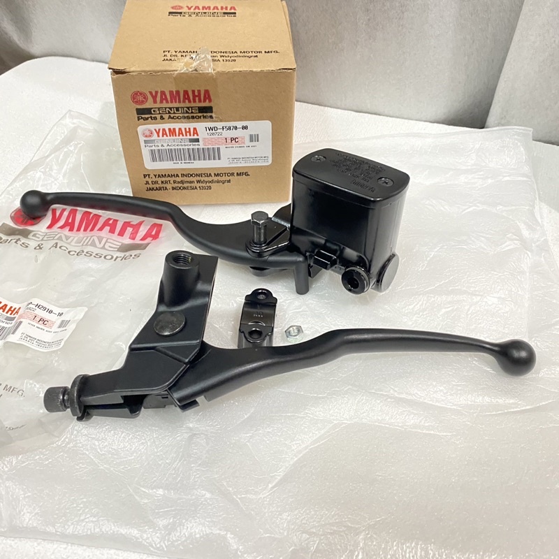 Jual MASTER REM R25 HANDLE HITAM ORIGINAL YAMAHA SET HANDLE KOPLING RX ...