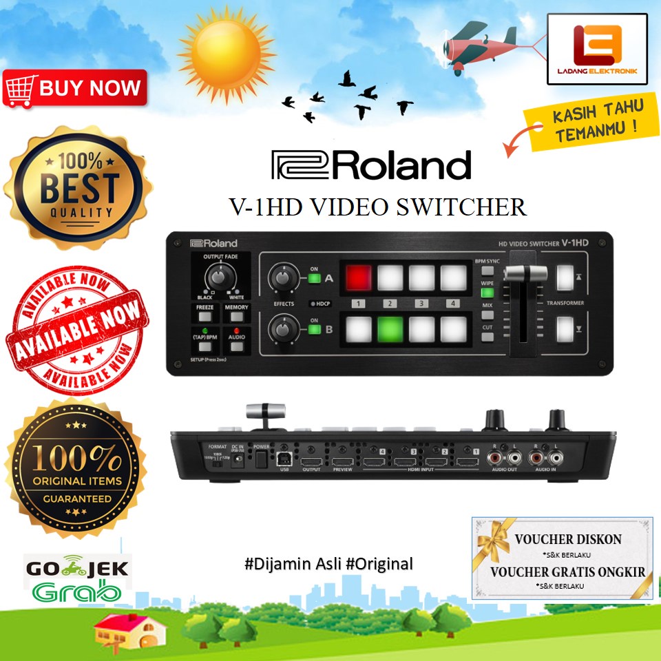Jual Roland V1HD Portable 4 x HDMI Input Switcher Shopee Indonesia