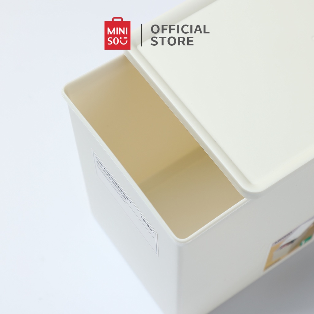 Jual MINISO Stackable Series Storage Container With Lid Size L | Shopee ...