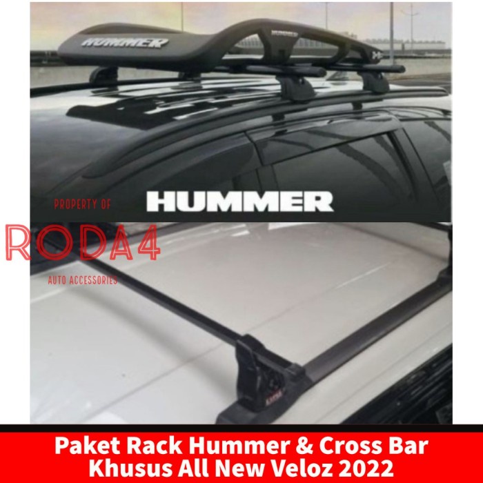 Jual Paket Cross Bar Jepit Roof Rail dan Roof Rack Hummer Mobil All New ...