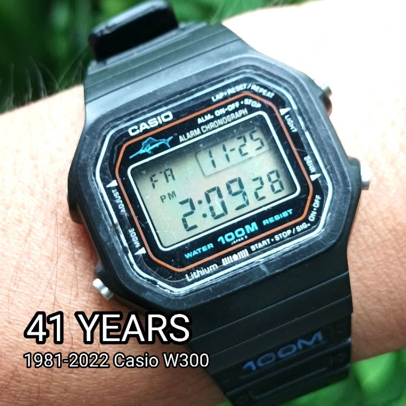 稼働Vintage Casio Marlin W300 100M 1981カジキ 稼働Vintage Casio Marlin W300 100M 1981カジキ