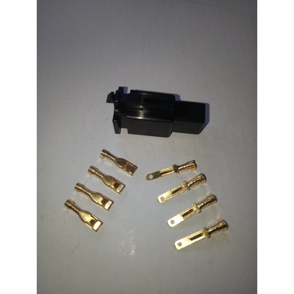 Jual SOCKET KABEL 4 PIN SKUN KECIL HITAM / SOKET KABEL 4 PIN SKUN KECIL ...