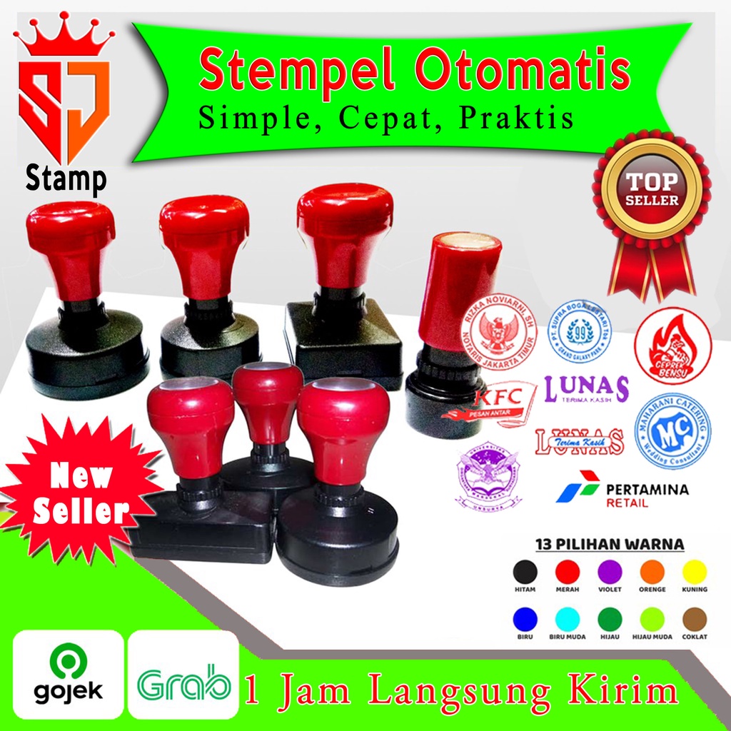 Jual Stempel Custom Free Desain Stempel Flash Stempel otomatis | Shopee ...