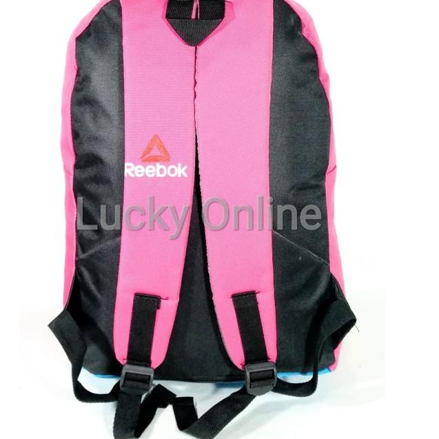 Jual Tas Ransel Sekolah Laptop 14inchi Reebok Pink Kombinasi Biru ...