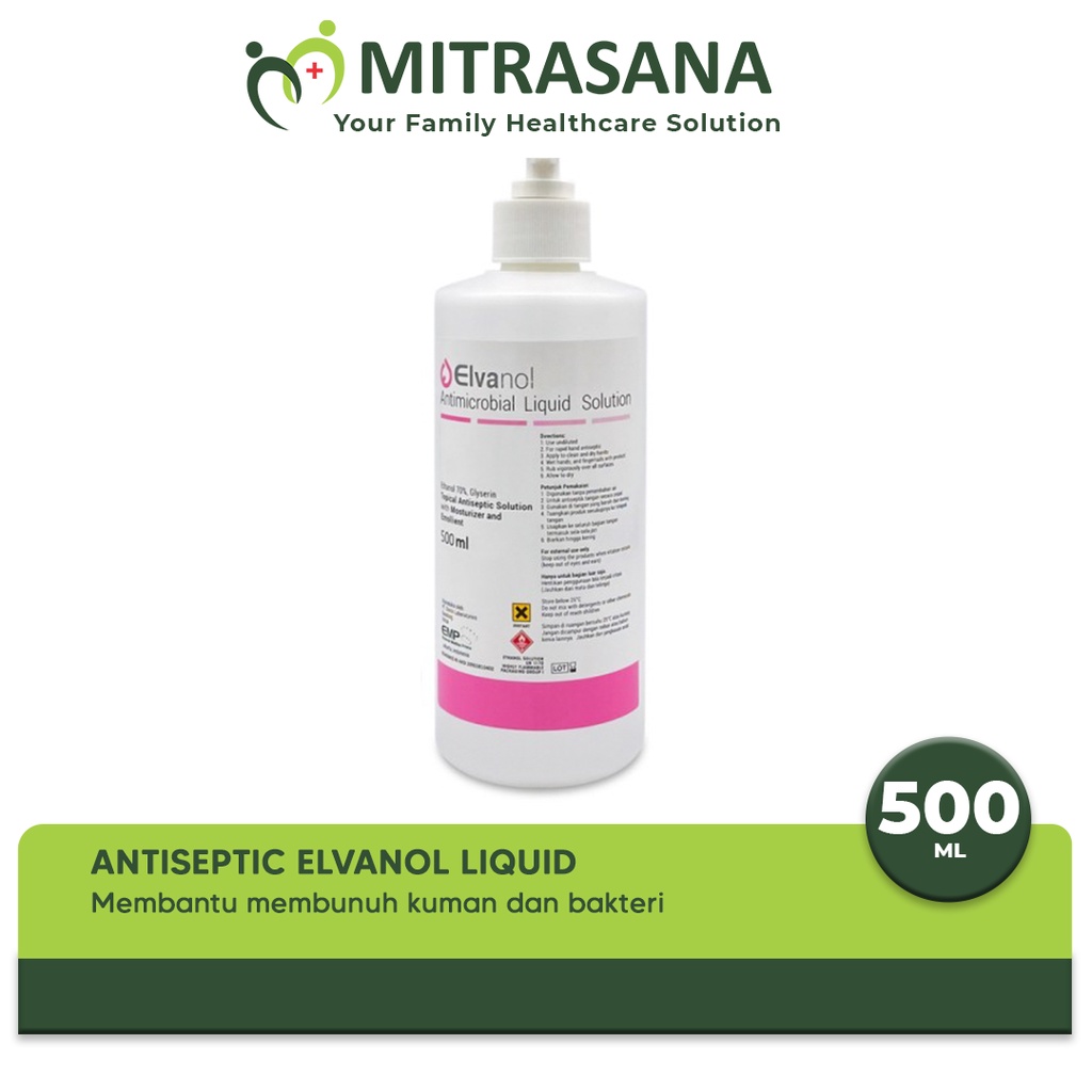 Jual Hand Sanitizer Elvanol 500 mL 1 BOTOL | Shopee Indonesia