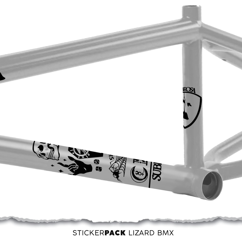 Jual (SUB001) Sticker Pack Transparan SUBROSA/ Stiker Sepeda BMX ...