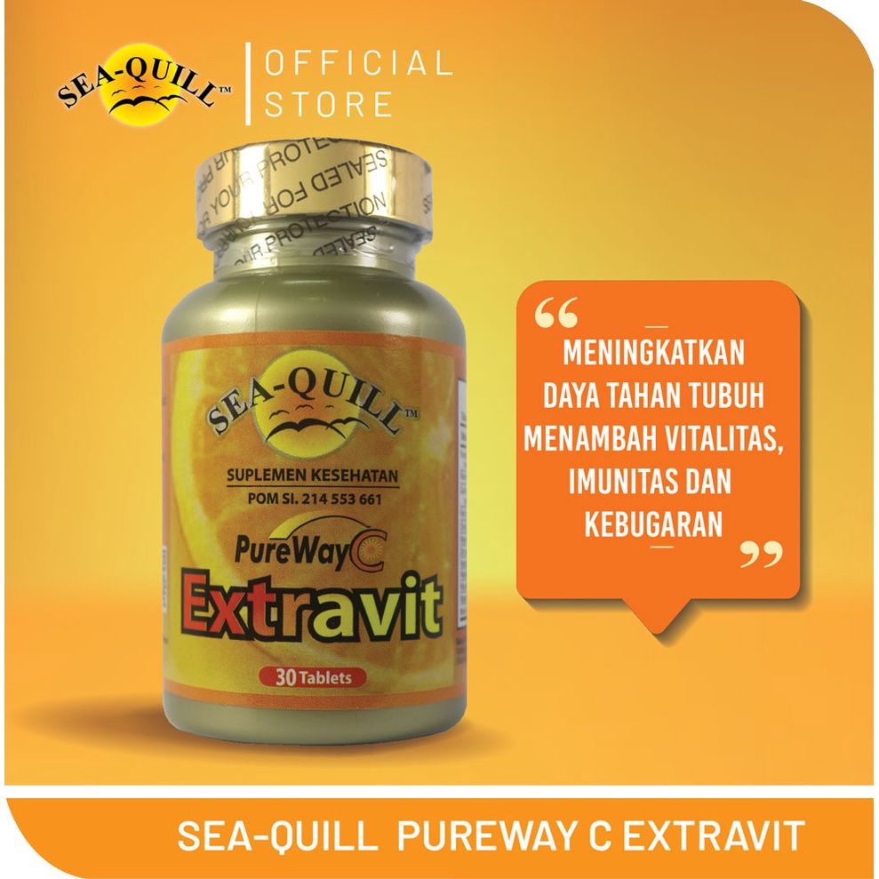Jual Sea Quill PureWay C EXTRAVIT 30 tabs suplemen meningkatkan daya ...