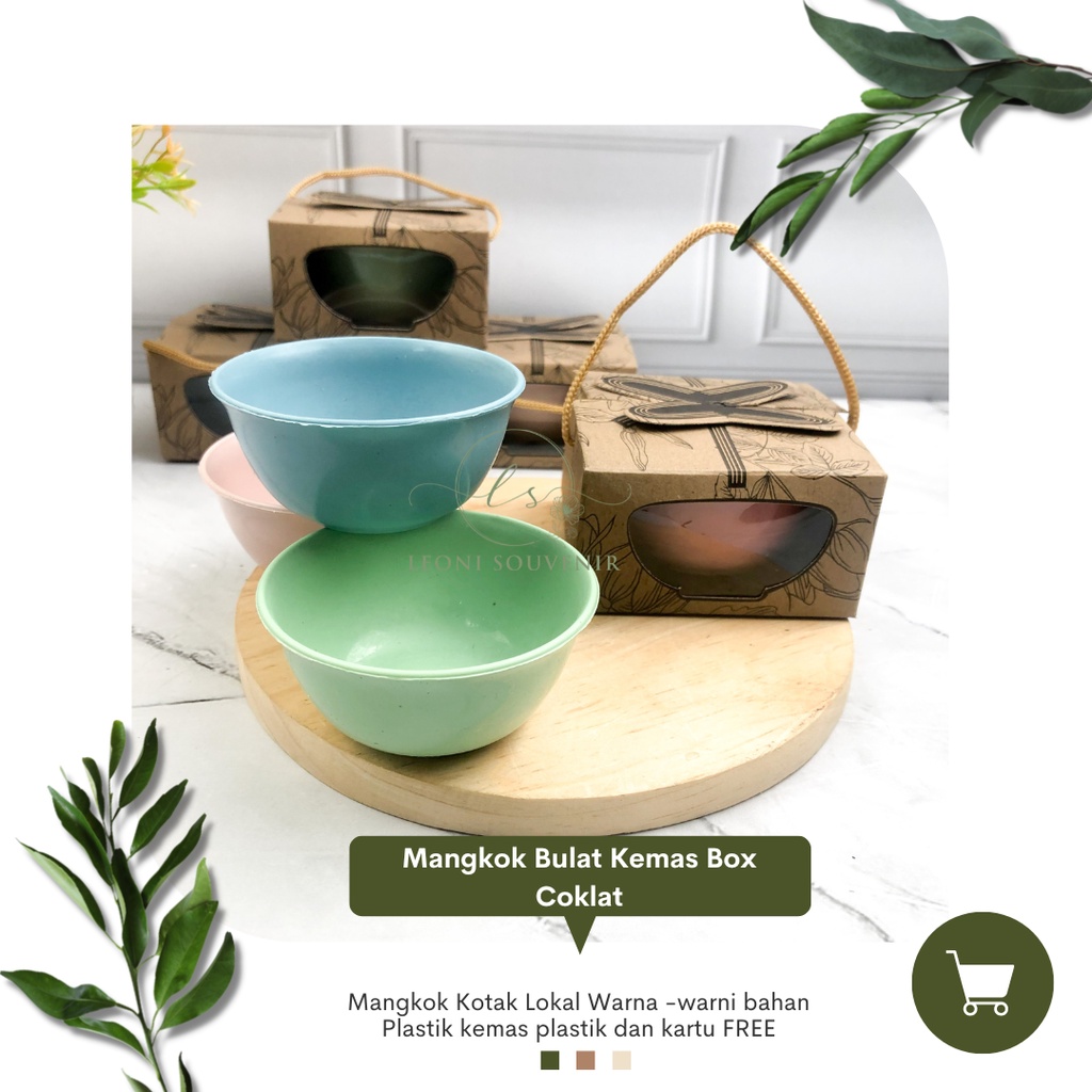Jual Mangkok Bulat Warna Warni Kemas Box Coklat | Shopee Indonesia
